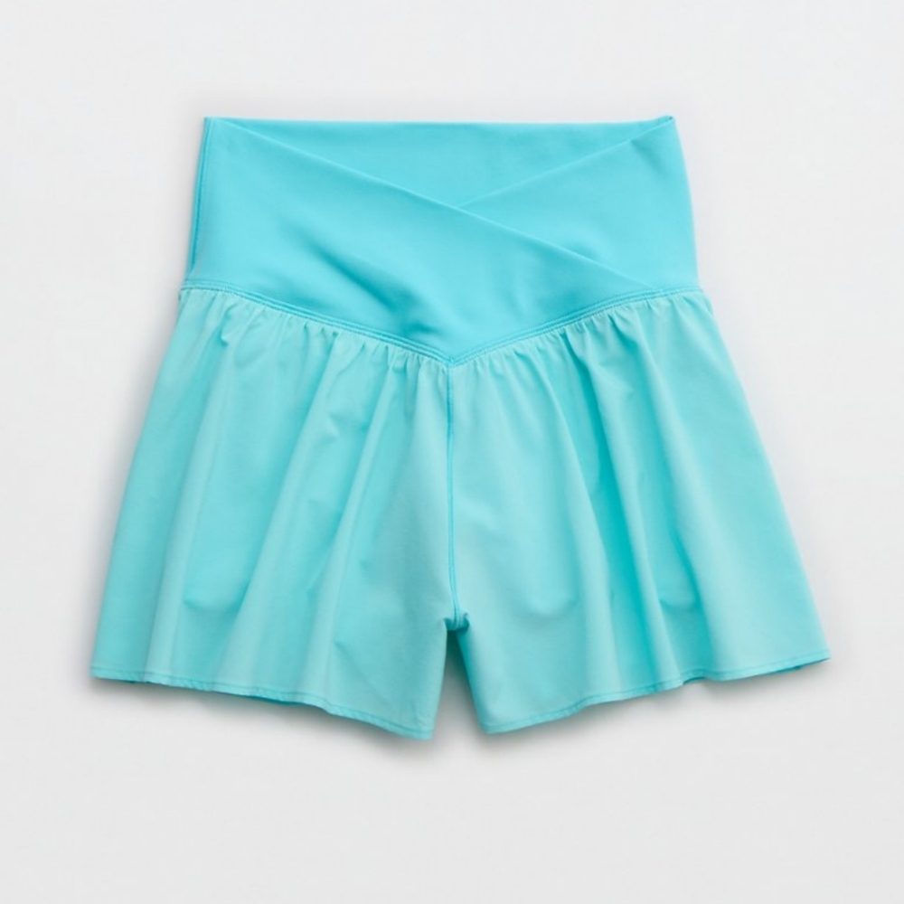 XS,S: Aerie Crossover Flowy Stretch Shorts - Picture 6 of 7